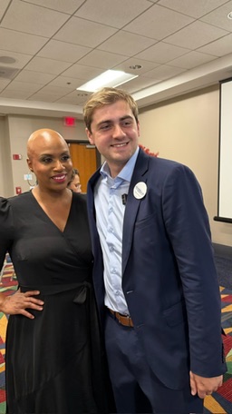 Jack Richardson with Congresswoman Ayanna Pressley